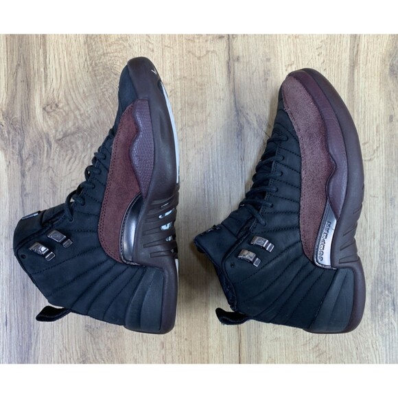 Air Jordan 12 x A Ma Maniere Womens Size 8 Retro SP Black DV6989-001 Mid Shoes - Picture 10 of 13